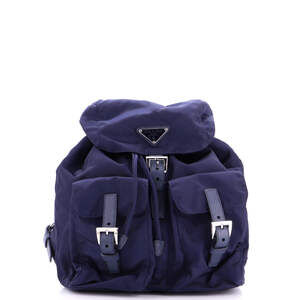 Prada Vela Double Front Pocket Backpack #240285P13B